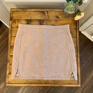 J. Crew Cream/Tan Wool Lined Mini Skirt - 6